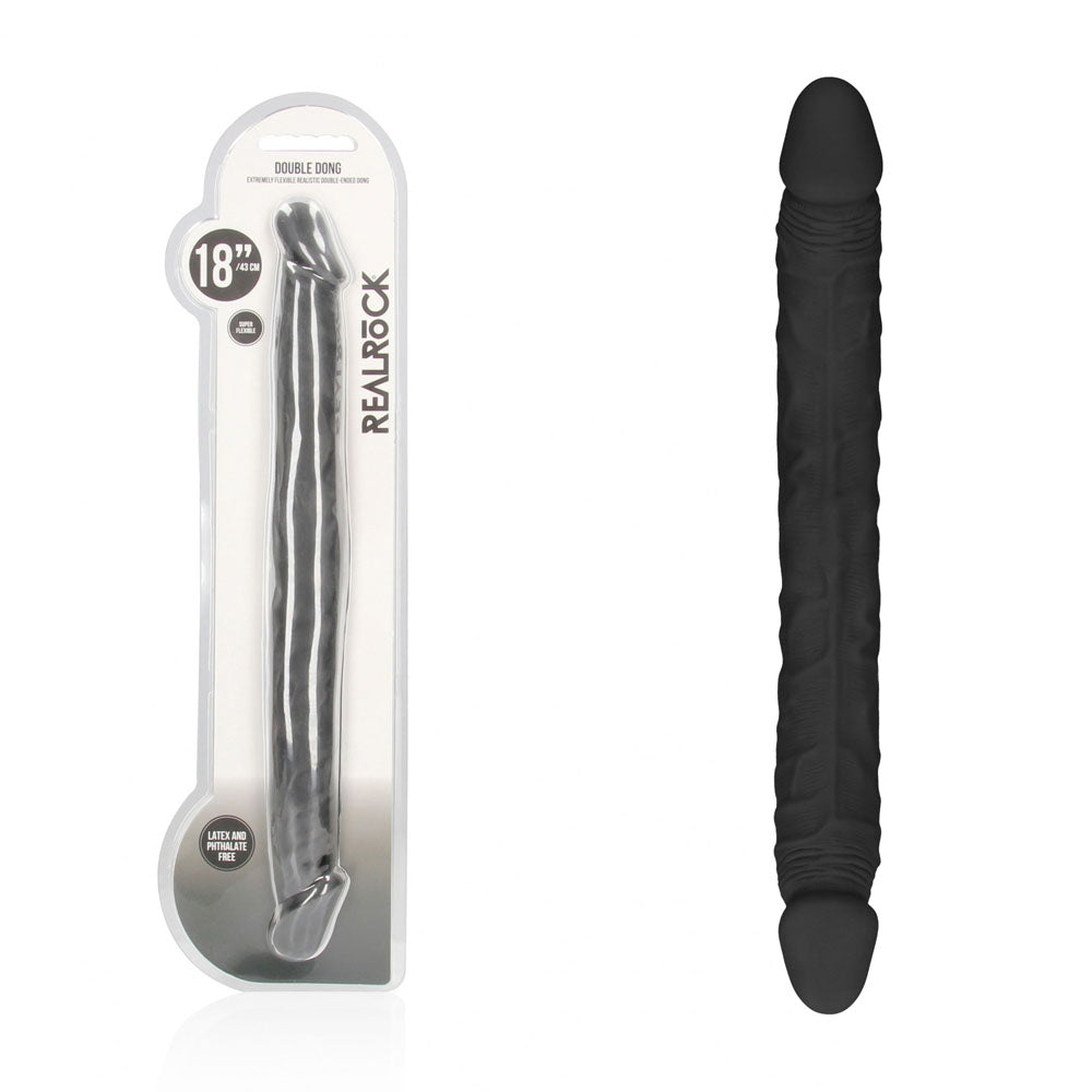 REALROCK 18'' Double Dildo 46 cm Double Dong - Black