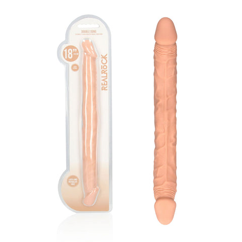 REALROCK 18'' Double Dildo - Flesh 46 cm Double Dong - Image 1