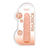 REALROCK 7'' Penis Extender - Flesh 17.8 cm Penis Extension Sleeve - Image 8