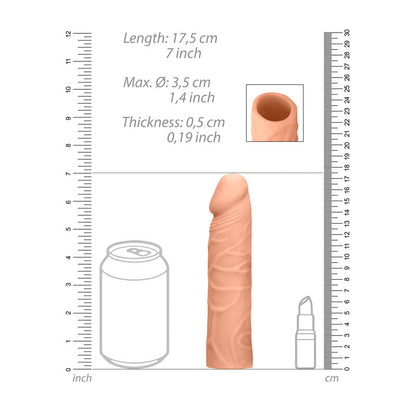 REALROCK 7'' Penis Extender 17.8 cm Penis Extension Sleeve