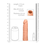 REALROCK 7'' Penis Extender - Flesh 17.8 cm Penis Extension Sleeve - Image 9