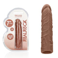 REALROCK 7'' Penis Extender - Tan - Tan 17.8 cm Penis Extension Sleeve