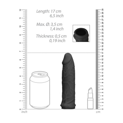 REALROCK 6'' Realistic Penis Sleeve 15.2 cm Penis Extension Sleeve