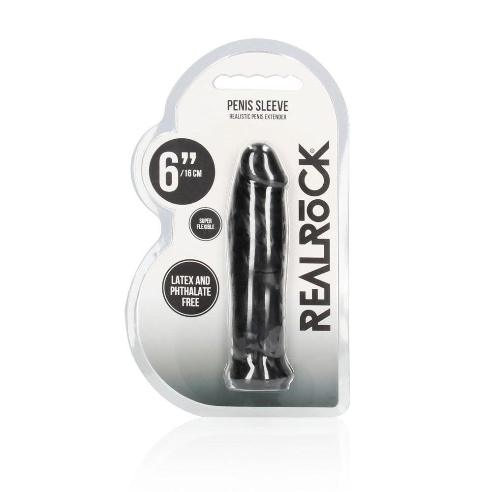 REALROCK 6'' Realistic Penis Sleeve 15.2 cm Penis Extension Sleeve