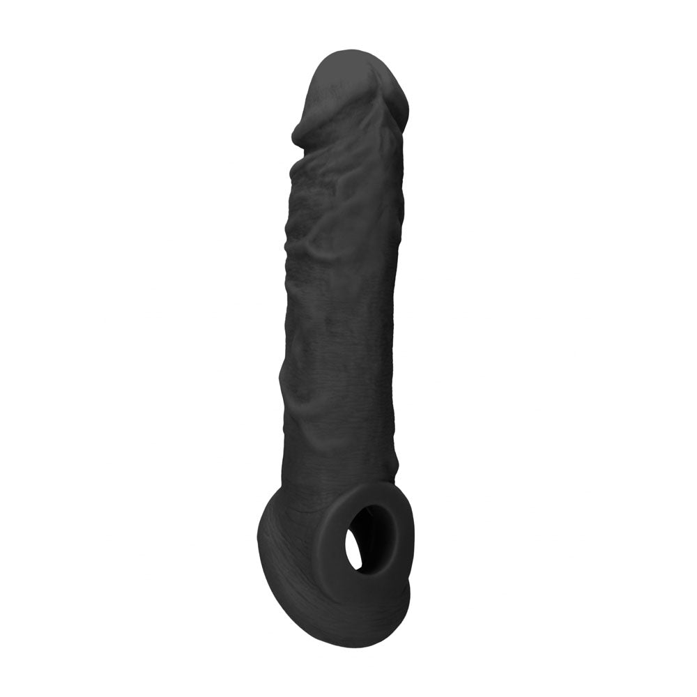 REALROCK 8'' Realistic Penis Extender with Rings 20.3 cm Penis Extension Sleeve
