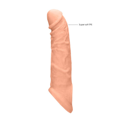 REALROCK 8'' Realistic Penis Extender with Rings 20.3 cm Penis Extension Sleeve