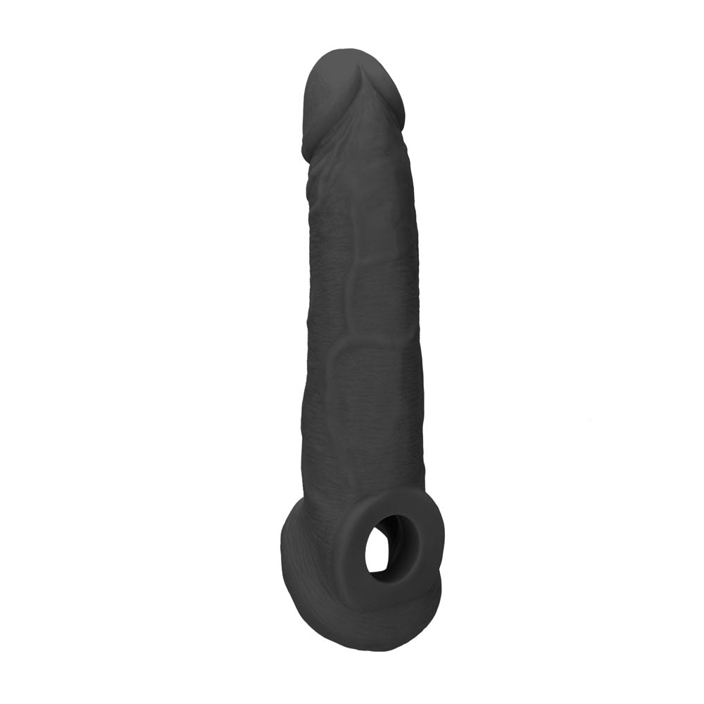 REALROCK 9'' Realistic Penis Extender with Rings 22.9 cm Penis Extension Sleeve
