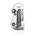 REALROCK 9'' Realistic Penis Extender with Rings - Black - Black 22.9 cm Penis Extension Sleeve