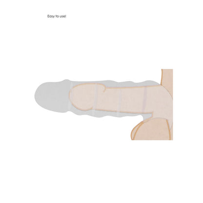 REALROCK 9'' Realistic Penis Extender with Rings 22.9 cm Penis Extension Sleeve