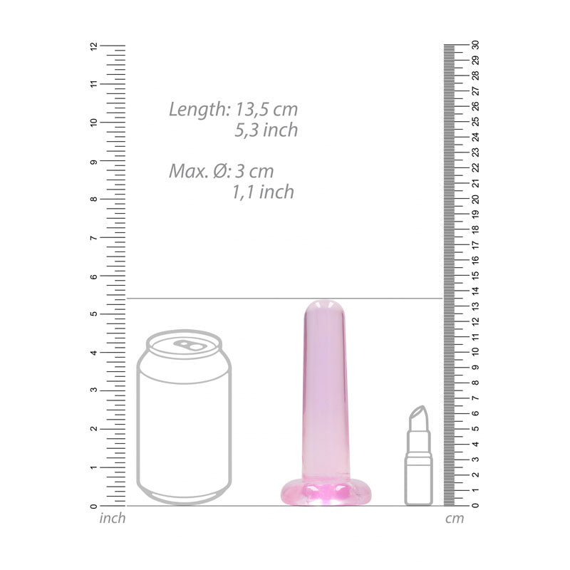 REALROCK Non Realistic Dildo With Suction Cup - 13.5 cm 13.5 cm Dong
