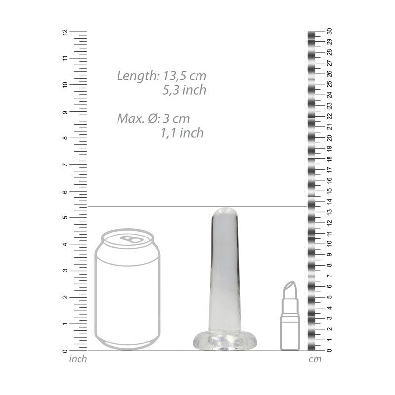 REALROCK Non Realistic Dildo With Suction Cup - 13.5 cm 13.5 cm Dong