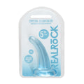 REALROCK Non Realistic Dildo With Suction Cup - 11.5 cm - Blue - Blue 11.5 cm Curved Pegging Dong