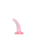 REALROCK Non Realistic Dildo With Suction Cup - 11.5 cm - Pink 11.5 cm Curved Pegging Dong