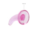 REALROCK Non Realistic Dildo With Suction Cup - 11.5 cm - Pink 11.5 cm Curved Pegging Dong