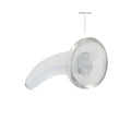 REALROCK Non Realistic Dildo With Suction Cup - 11.5 cm - Clear 11.5 cm Curved Pegging Dong