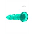 REALROCK Dildo With Suction - 17 cm - Turquoise - Turquoise 17 cm Dildo