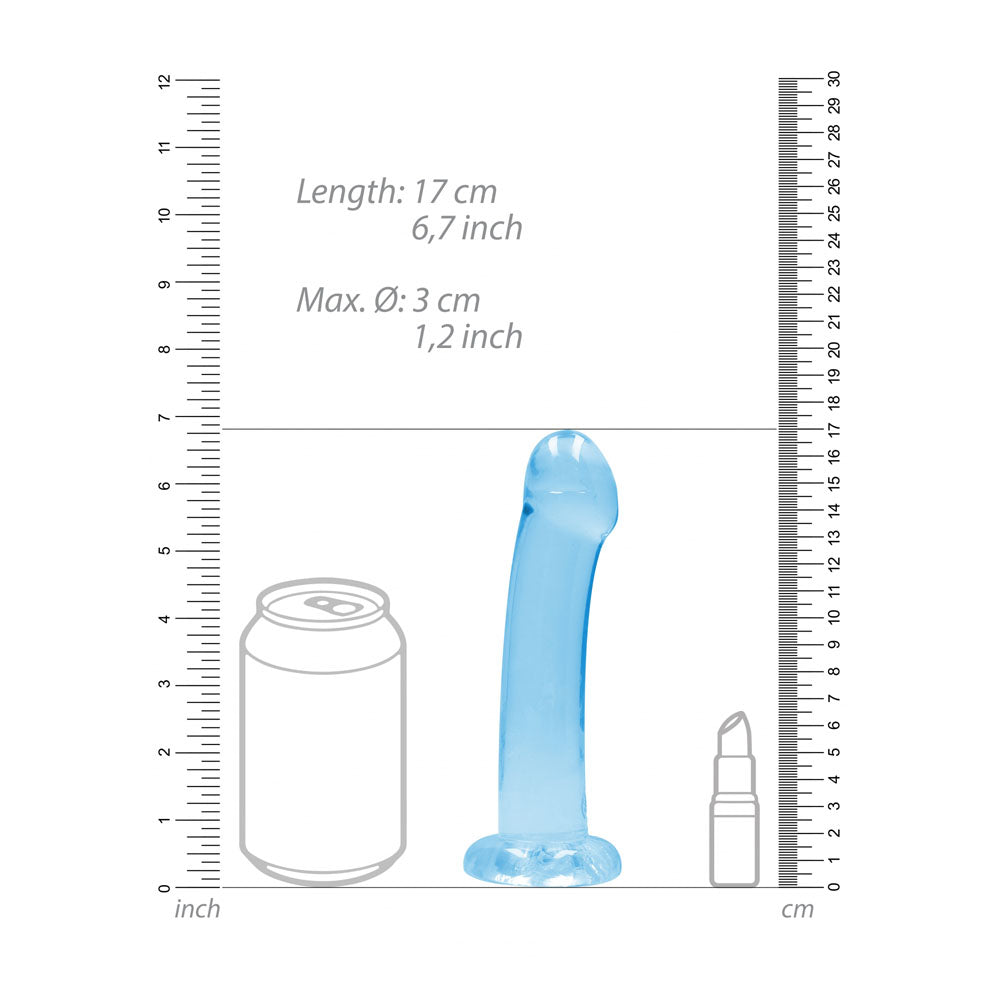 REALROCK Non Realistic Dildo With Suction Cup - 17 cm 17 cm Dong