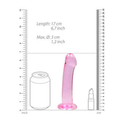 REALROCK Non Realistic Dildo With Suction Cup - 17 cm 17 cm Dong