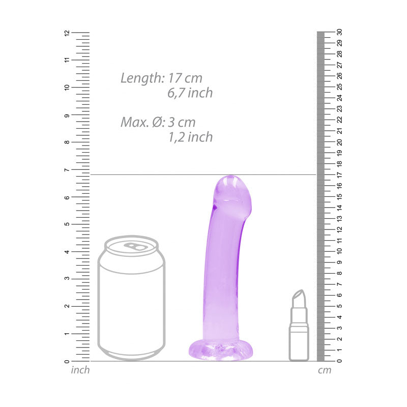 REALROCK Non Realistic Dildo With Suction Cup - 17 cm 17 cm Dong