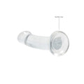 REALROCK Non Realistic Dildo With Suction Cup - 17 cm - Clear 17 cm Dong