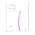 REALROCK Non Realistic Double Dong 17'' - Purple 42 cm Double Dong