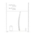 REALROCK Non Realistic Double Dong 17'' - Clear 43 cm Double Dong