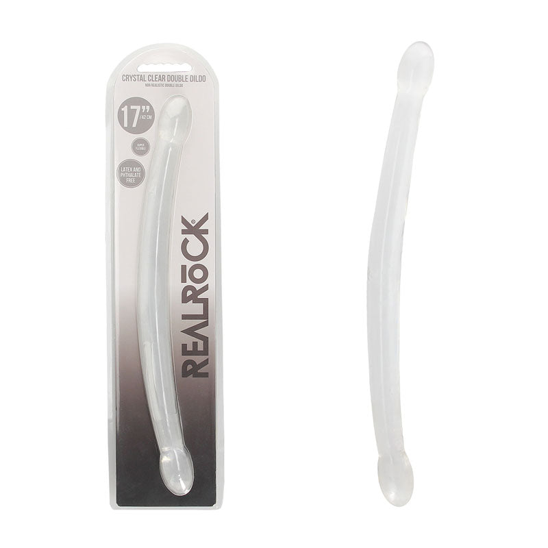 REALROCK Non Realistic Double Dong 17'' 42 cm Double Dong - Clear