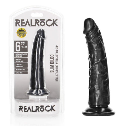 REALROCK Realistic Slim Dildo without Balls - (6'') Dong