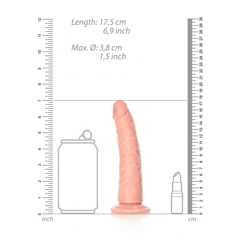 REALROCK Realistic Slim Dildo without Balls - (6'') Dong