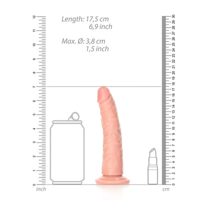 REALROCK Realistic Slim Dildo without Balls - (6'') Dong