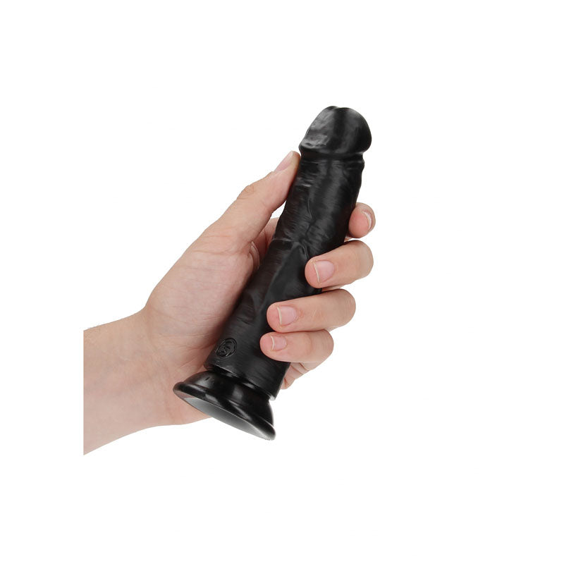 REALROCK Realistic Regular Curved Dildo with Suction Cup - 15.5 cm 15.5 cm (6'') Dong