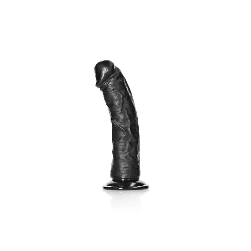 REALROCK Realistic Regular Curved Dildo with Suction Cup - 15.5 cm 15.5 cm (6'') Dong