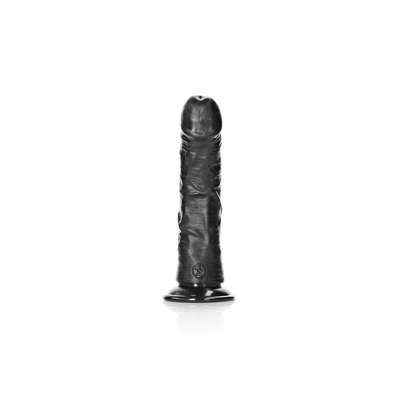 REALROCK Realistic Regular Curved Dildo with Suction Cup - 15.5 cm 15.5 cm (6'') Dong
