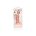 REALROCK Realistic Regular Curved Dildo with Suction Cup - 18 cm - Flesh 18 cm (7'') Dong