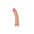 REALROCK Realistic Regular Curved Dildo with Suction Cup - 18 cm - Tan 18 cm (7'') Dong