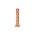 REALROCK Realistic Regular Curved Dildo with Suction Cup - 18 cm - Tan 18 cm (7'') Dong