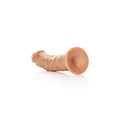 REALROCK Realistic Regular Curved Dildo with Suction Cup - 18 cm - Tan 18 cm (7'') Dong