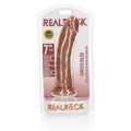 REALROCK Realistic Regular Curved Dildo with Suction Cup - 18 cm - Tan 18 cm (7'') Dong