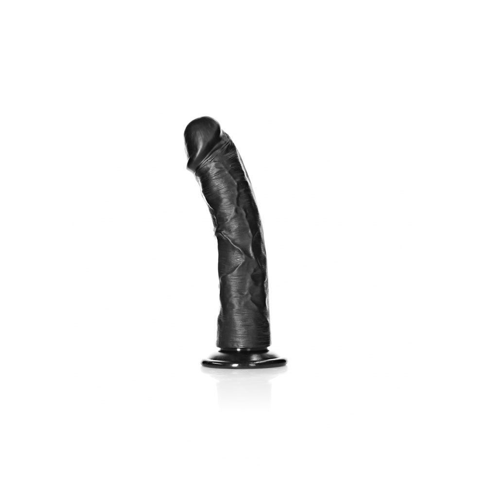 REALROCK Realistic Regular Curved Dildo with Suction Cup - 20 cm 20 cm (8'') Dong