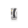 REALROCK Realistic Regular Curved Dildo with Suction Cup - 23 cm - Black 23 cm (9'') Dong