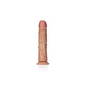 REALROCK Realistic Regular Curved Dildo with Suction Cup - 23 cm - Tan 23 cm (9'') Dong