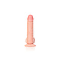 REALROCK Realistic Regular Curved Dong with Balls - 15.5 cm - Flesh 15.5 cm (6'') Dong