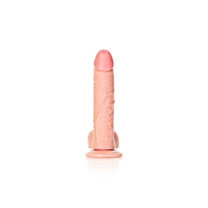 REALROCK Realistic Regular Curved Dong with Balls - 20.5 cm 20.5 cm (8'') Dong