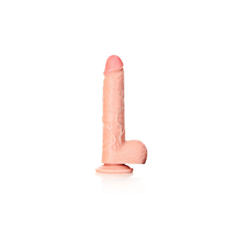 REALROCK Straight Realistic Dildo with Balls - 18 cm 18 cm (7'') Dong