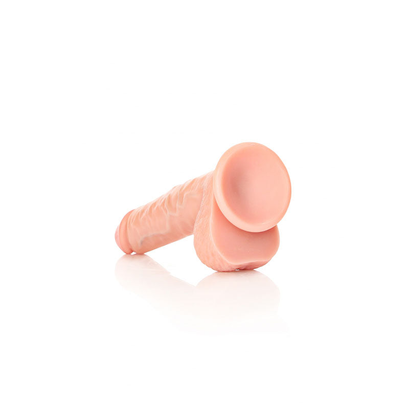 REALROCK Straight Realistic Dildo with Balls - 18 cm 18 cm (7'') Dong