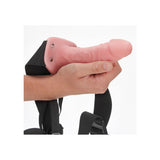 REALROCK Hollow Strapon - 15.5 cm Flesh - Flesh 15.5 cm Hollow Strap-On - Image 4