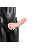 REALROCK Hollow Strap-on - 20.5 cm Flesh - Flesh 20.5 cm Hollow Strap-On - Image 2