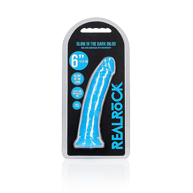 REALROCK Slim Glow in the Dark Neon - Blue - Glow in Dark Blue (6'')