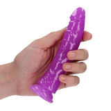 REALROCK 15.5 cm Slim Glow in the Dark Neon - Purple - Glow in Dark Purple 15.5 cm (6'') Dong - Image 2