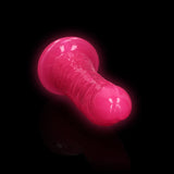 REALROCK 18 cm Slim Glow in the Dark Neon - Pink - Glow in Dark Pink 18 cm (7'') Dong - Image 4